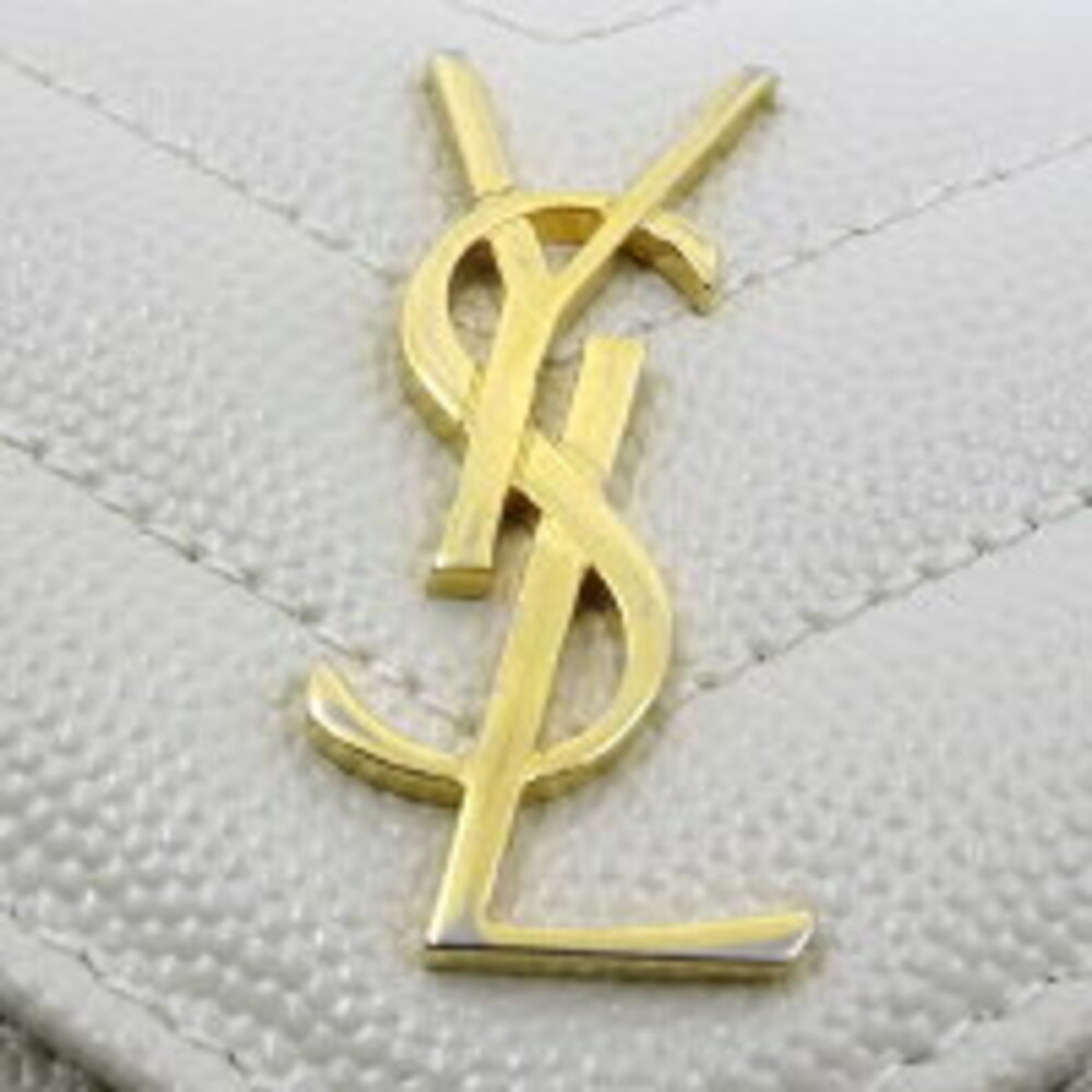 Saint Laurent Cassandre Matelasse wallet quilted grain de poudre leather Black - Picture 3 of 7